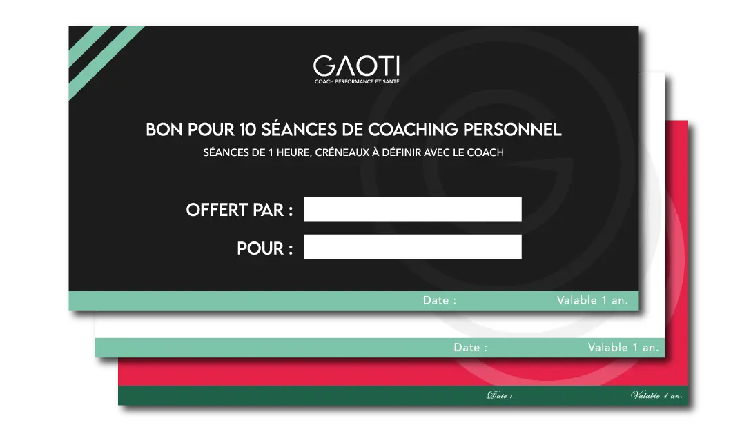 Bon cadeau coaching sportif